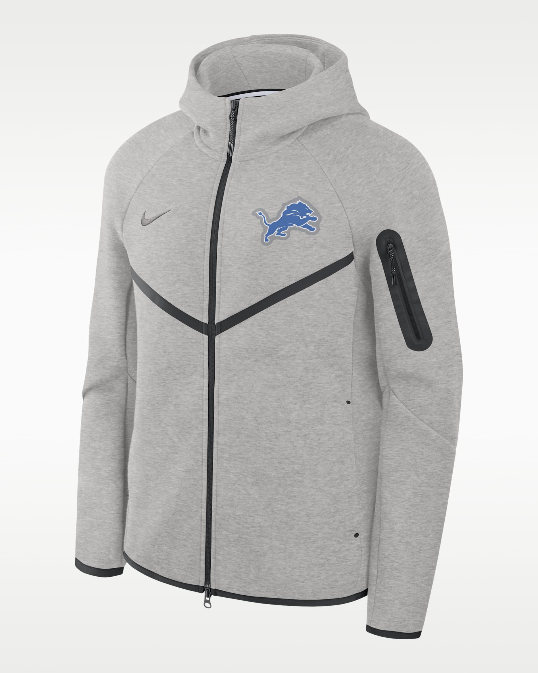 藍 Detroit Lions Tech Fleece Windrunner Men's Nike NFL Full-Zip